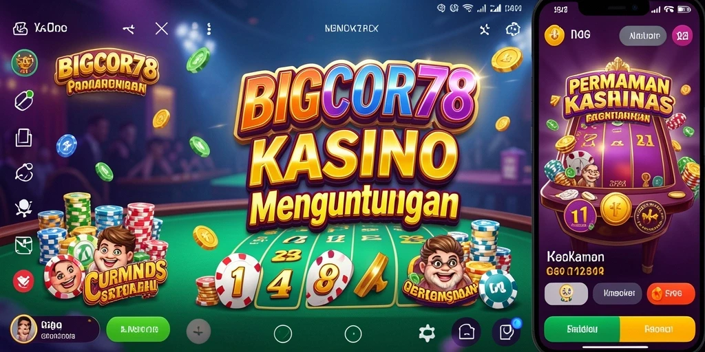 Tampilan menarik dari gameplay BIGCOR78 dalam suasana Kasino.