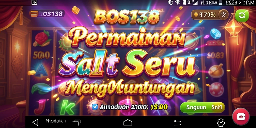 Tampilan gameplay menarik dengan tema slot yang bervariasi.