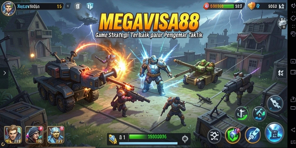 Tangkapan layar dari gameplay menarik dalam MEGAVISA88 yang menunjukkan strategi pertarungan.