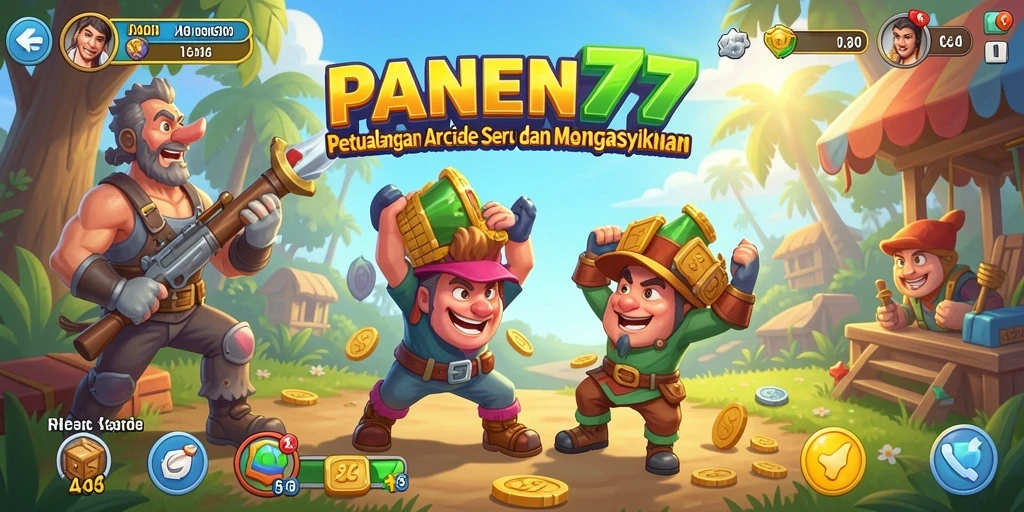 Screenshot gameplay menampilkan aksi seru dalam PANEN77.