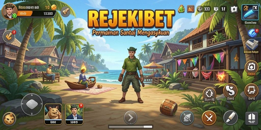 Tampilan gameplay <strong>REJEKIBET</strong> yang penuh warna dan menarik.