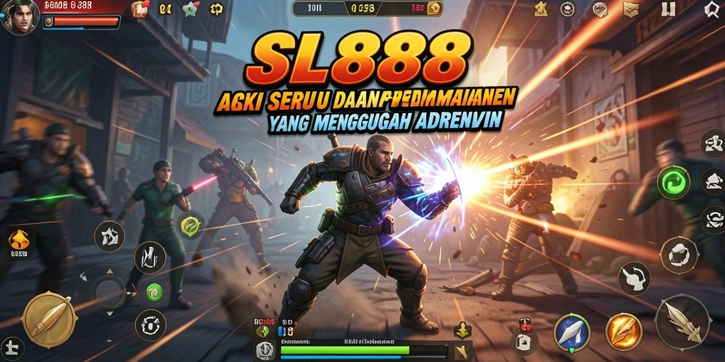 Screenshot menunjukkan gameplay SL888 yang penuh aksi dan keseruan.
