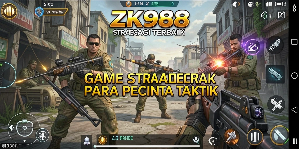Screenshot gameplay strategi ZK988 dengan visual yang menarik.